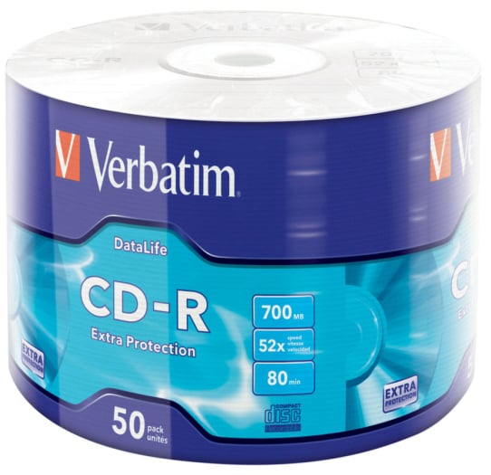CD-R 700MB, 52x, 50er-Pack CD-Rohlinge