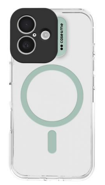 MagColor Case - transparente Hülle, kompatibel mit MagSafe-Aufladung für iPhone 16, Grün