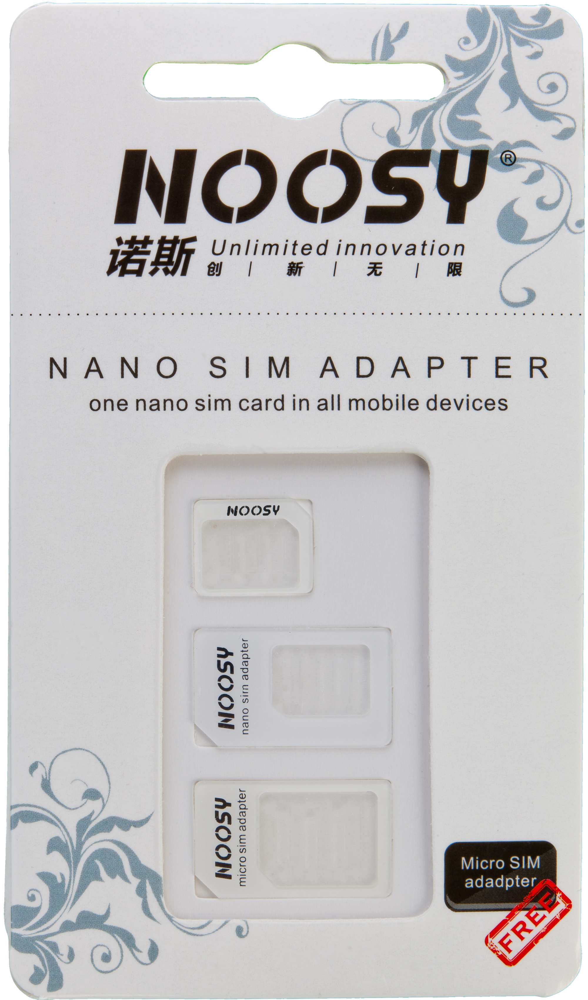 Nano-SIM-Adapter Set 3in1