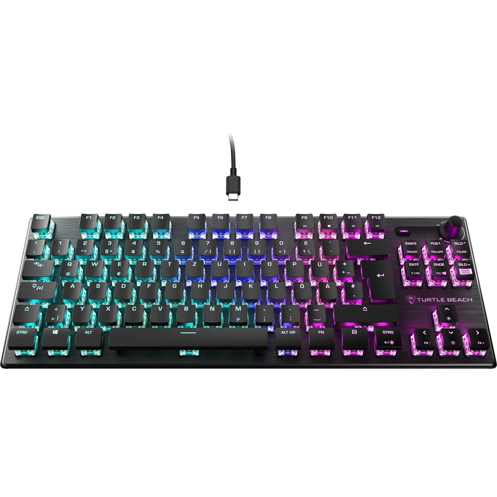 Vulcan TKL Mechanische Gaming-Tastatur (linear), Schwarz
