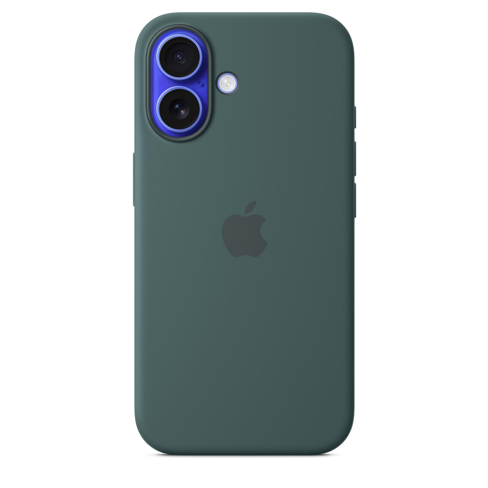 iPhone 16 Silikon Case mit MagSafe - Seegrün