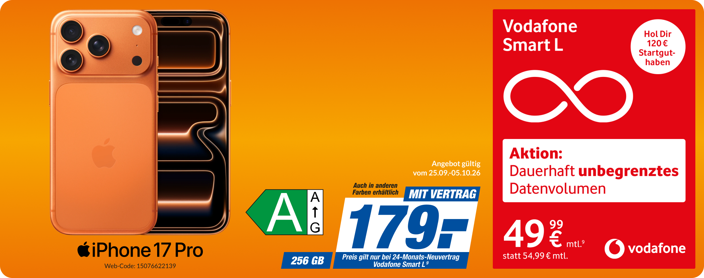 iPhone 17 Pro mit Smart L für 179€!