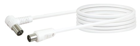 Antennen Anschlusskabel (75 dB) KVKW30 - IEC Winkelbuchse > IEC Stecker, 3m