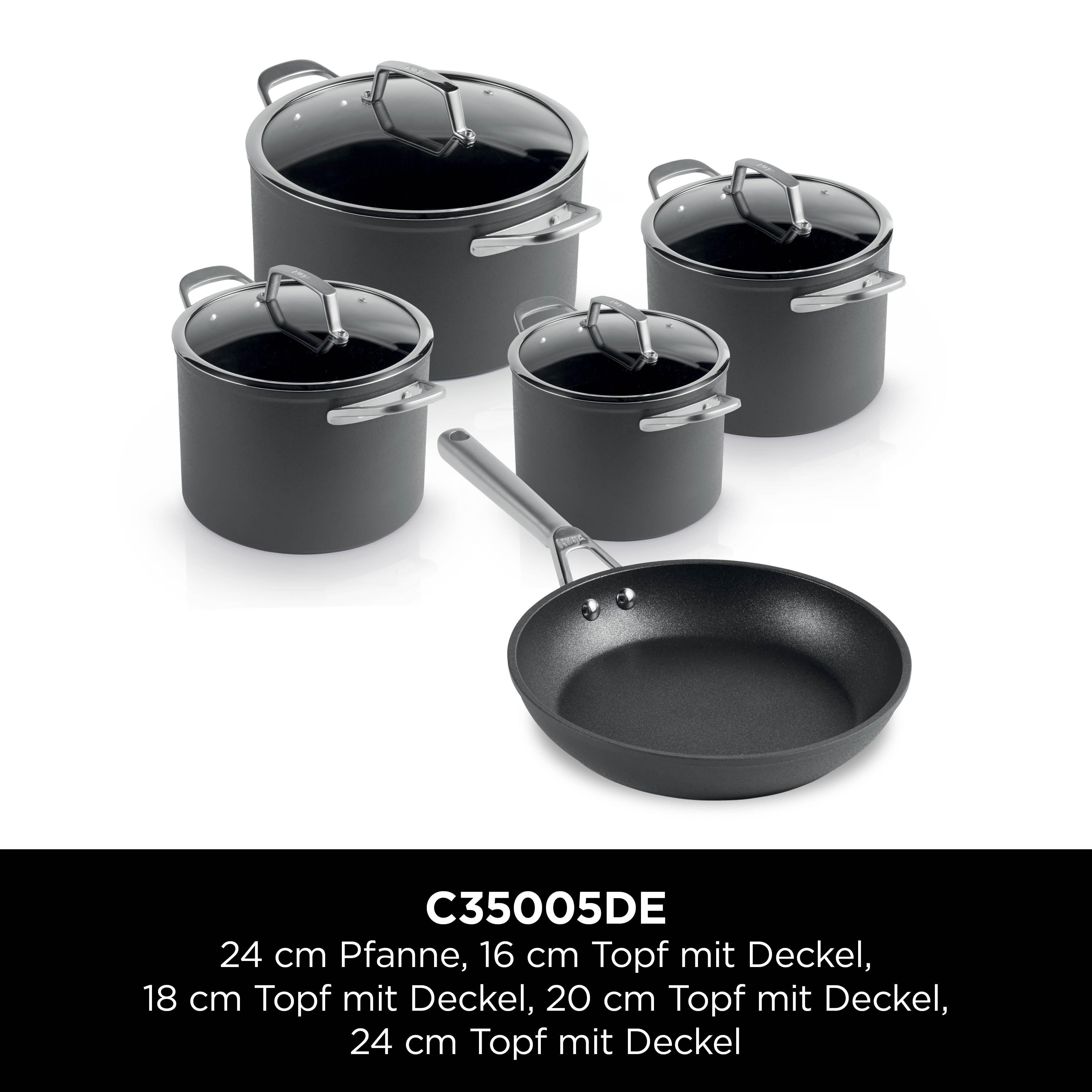 ZEROSTICK Premium 5-teiliges Topf- und Pfannen-Set - C35005DE
