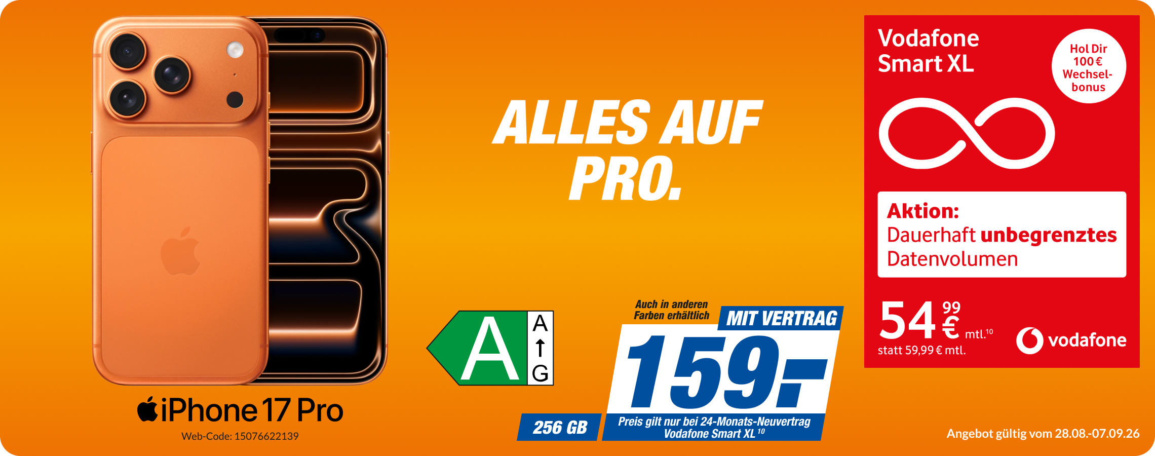 iPhone 17 Pro mit Smart XL für 159€!