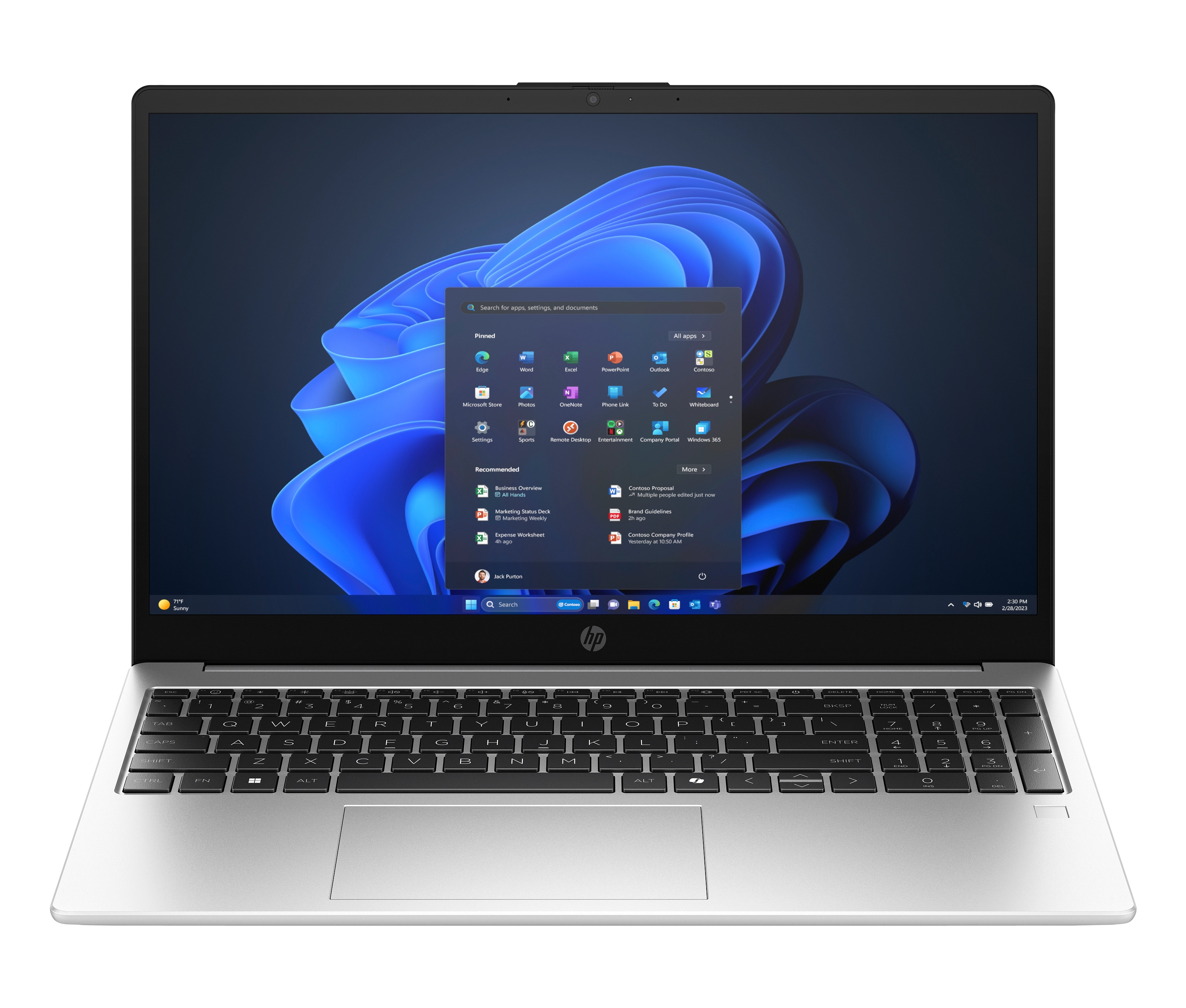HP 250R G10, Turbo Silver, 15,6 Zoll, Full-HD, Intel Core 5 120U, 16 GB DDR4, 512 GB SSD Notebook