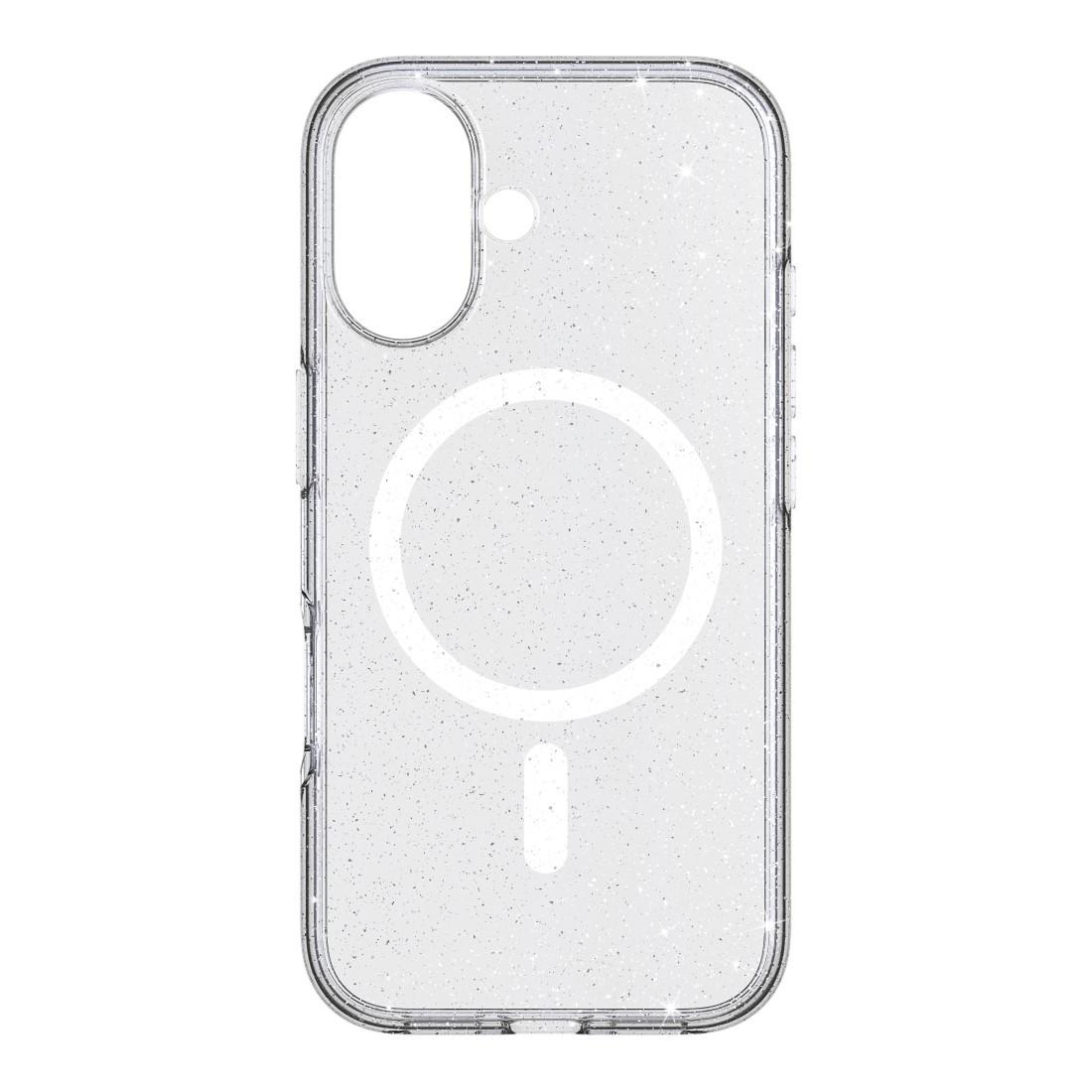 Cover "Mag Glitter Case" für Apple iPhone 16, Transparent (00228245)