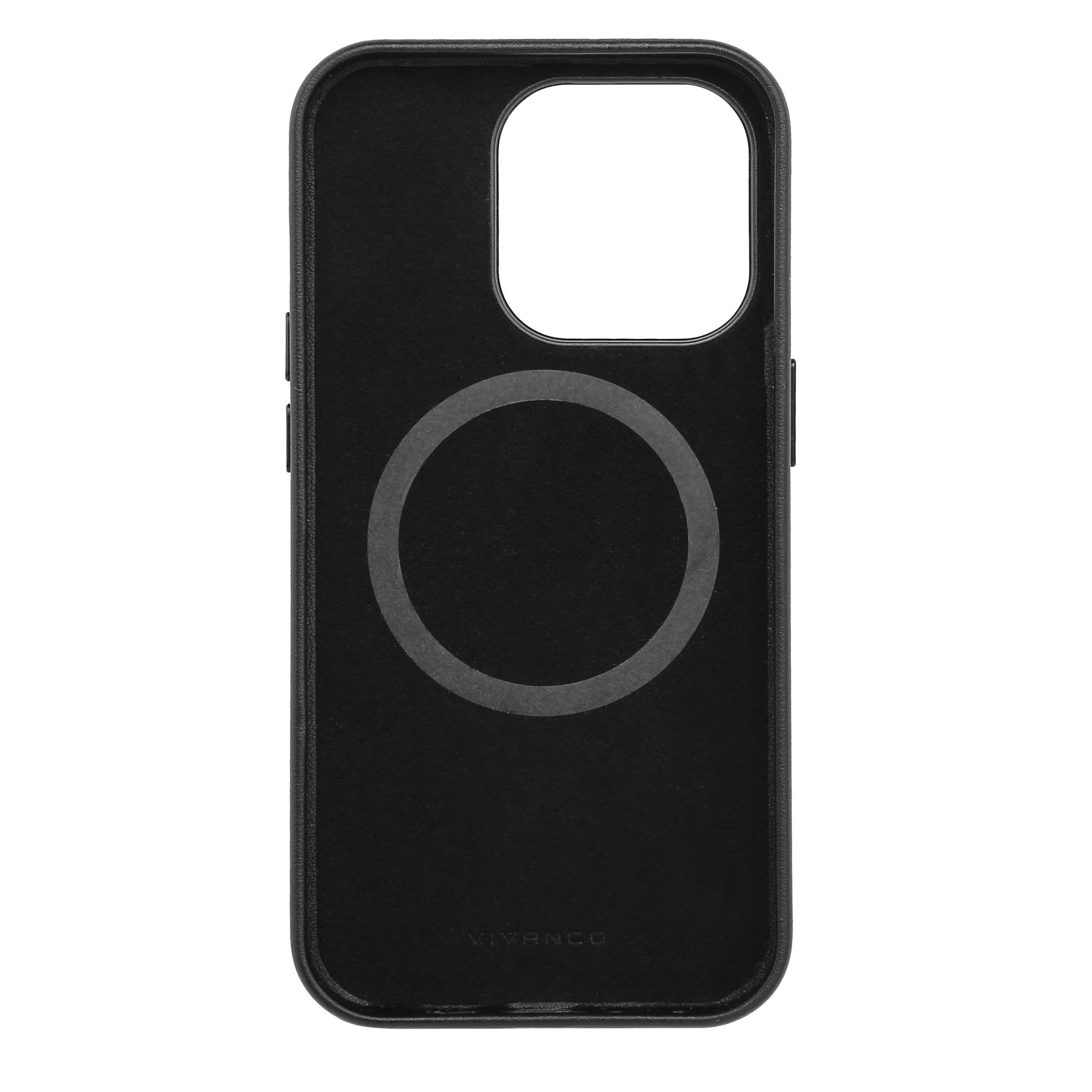 Mag Classic Cover, Magnetic Wireless Charging Support für iPhone 14 Pro schwarz (63462) Handyhülle