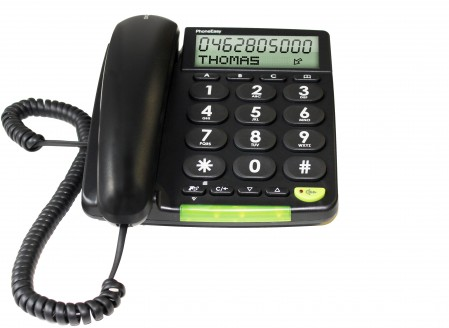 PhoneEasy 312cs Schwarz Schnurgebundenes Telefon