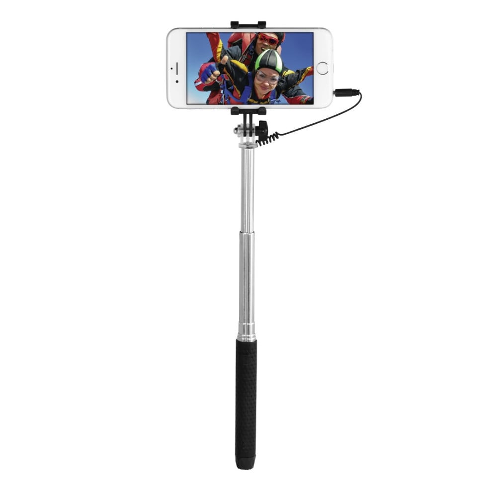 Selfie "Color", Schw./Bl./Grün, integrierter 3,5-mm-Kabelauslöser, 12 St. (00173775)