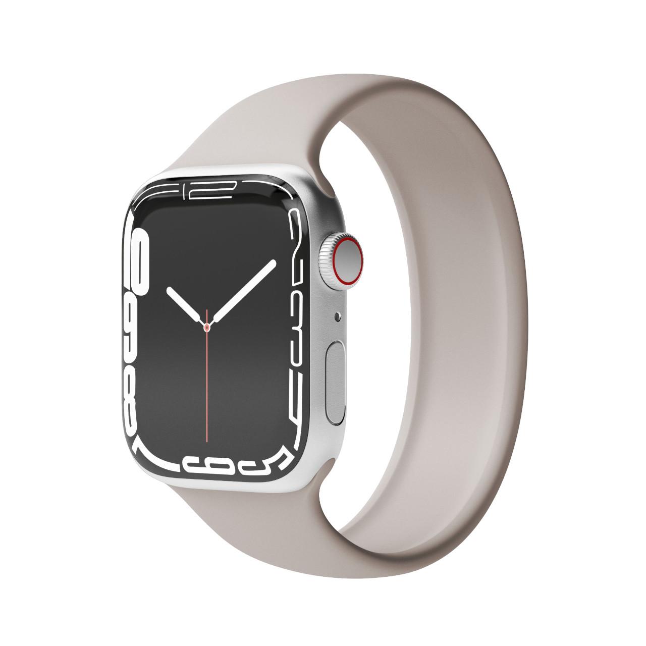 Watch Straps Solo Loop - Armband für Apple Watch, Gr. S, 40mm + 41mm + 42mm, Cream