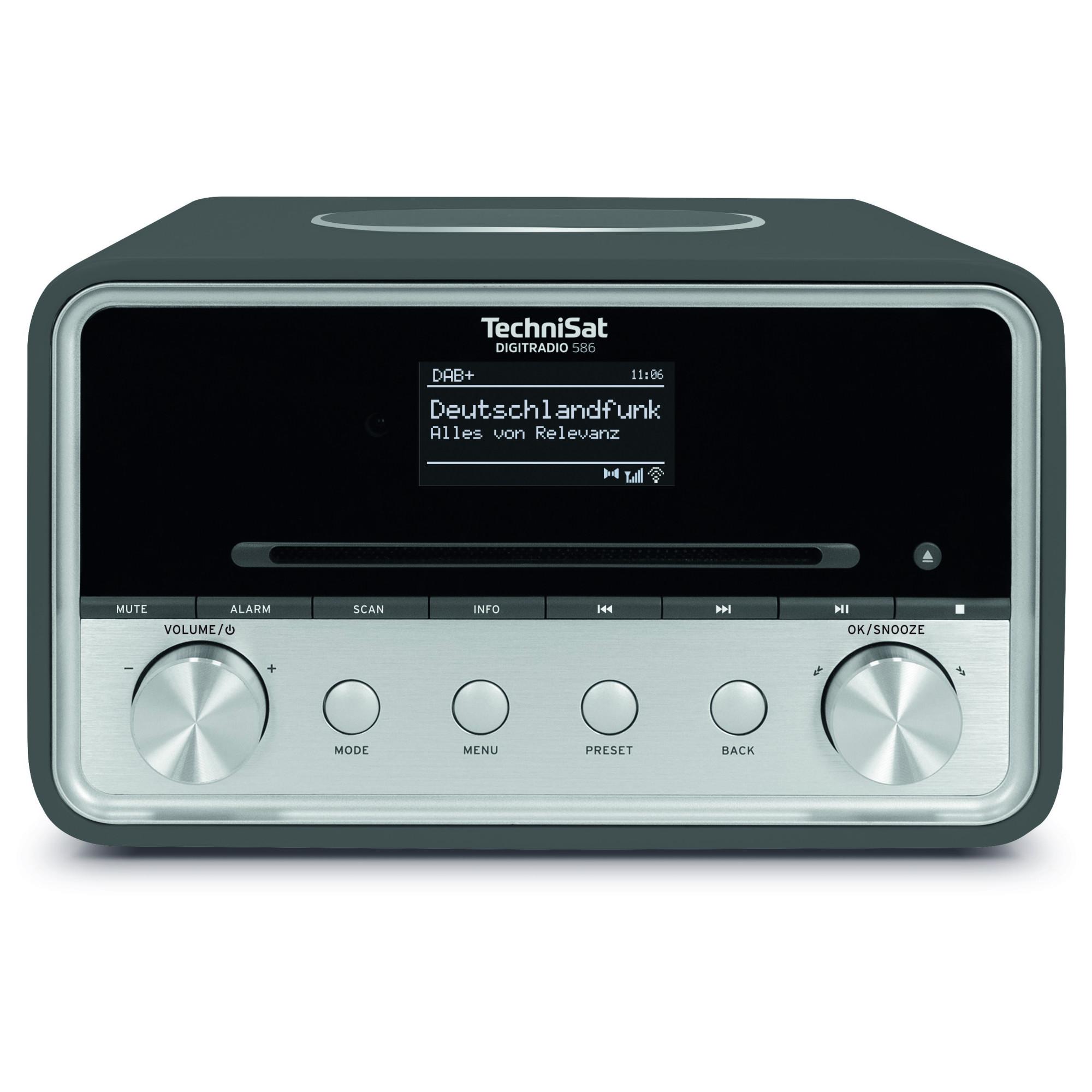DIGITRADIO 586, Anthrazit/Silber DAB+ Internetradio mit CD-Player