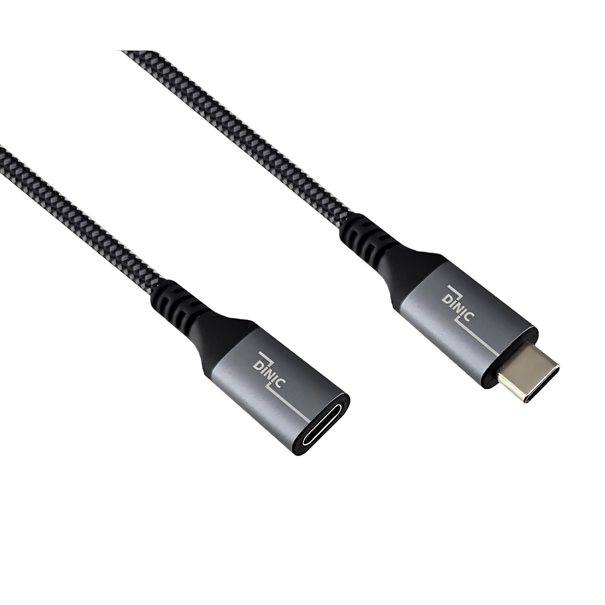 USB 4.0 Verlängerung, 240W PD, 40Gbps, Typ C auf C, schwarz, 1m
