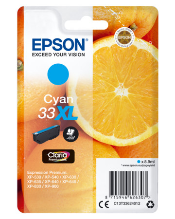 Tintenpatrone C13T33624012 Orange cyan XL