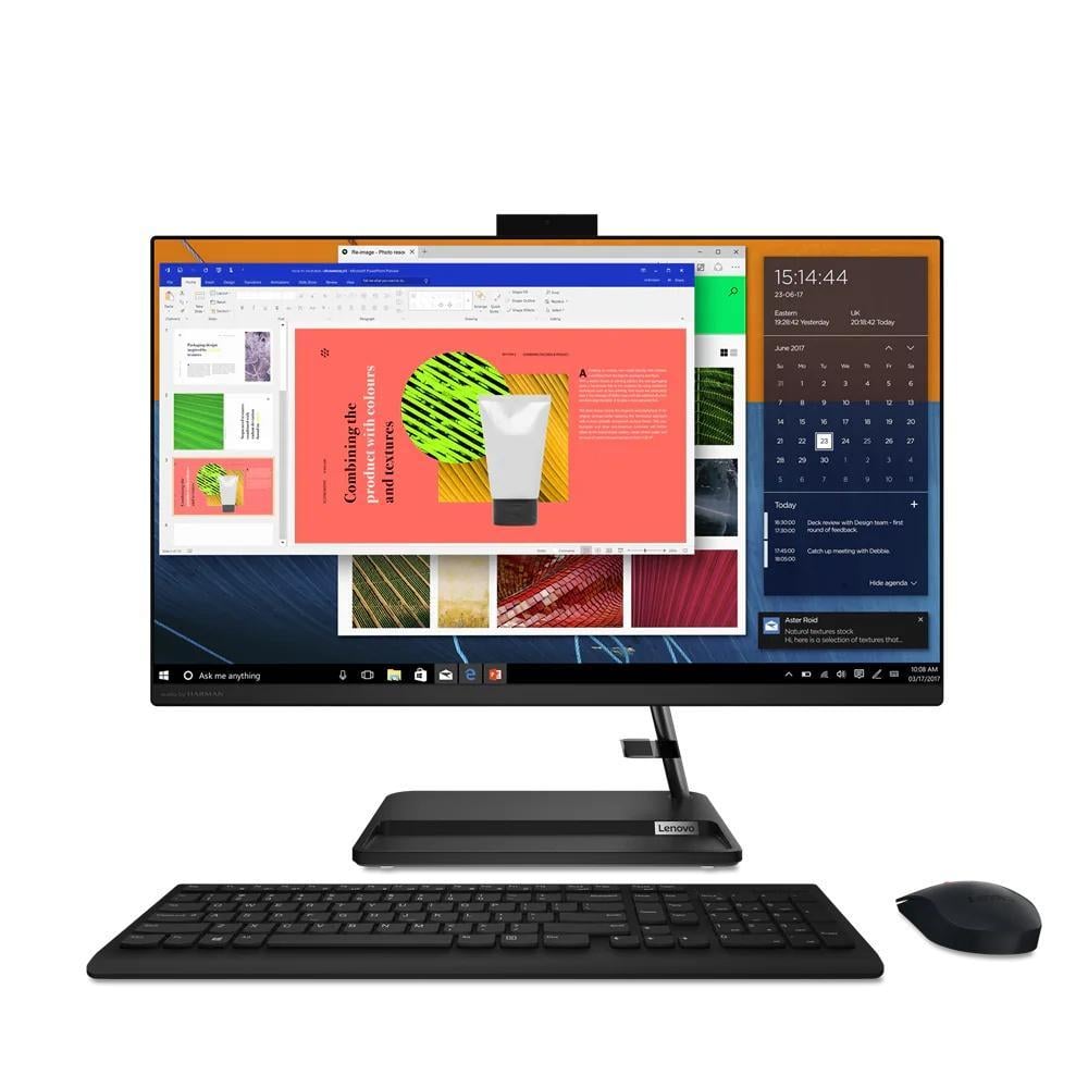 All-in-One PC IdeaCentre 3 27ALC6, Schwarz, 27 Zoll, Full HD, IPS, AMD Ryzen 7 7730U, 16 GB, 1 TB M.2 SSD