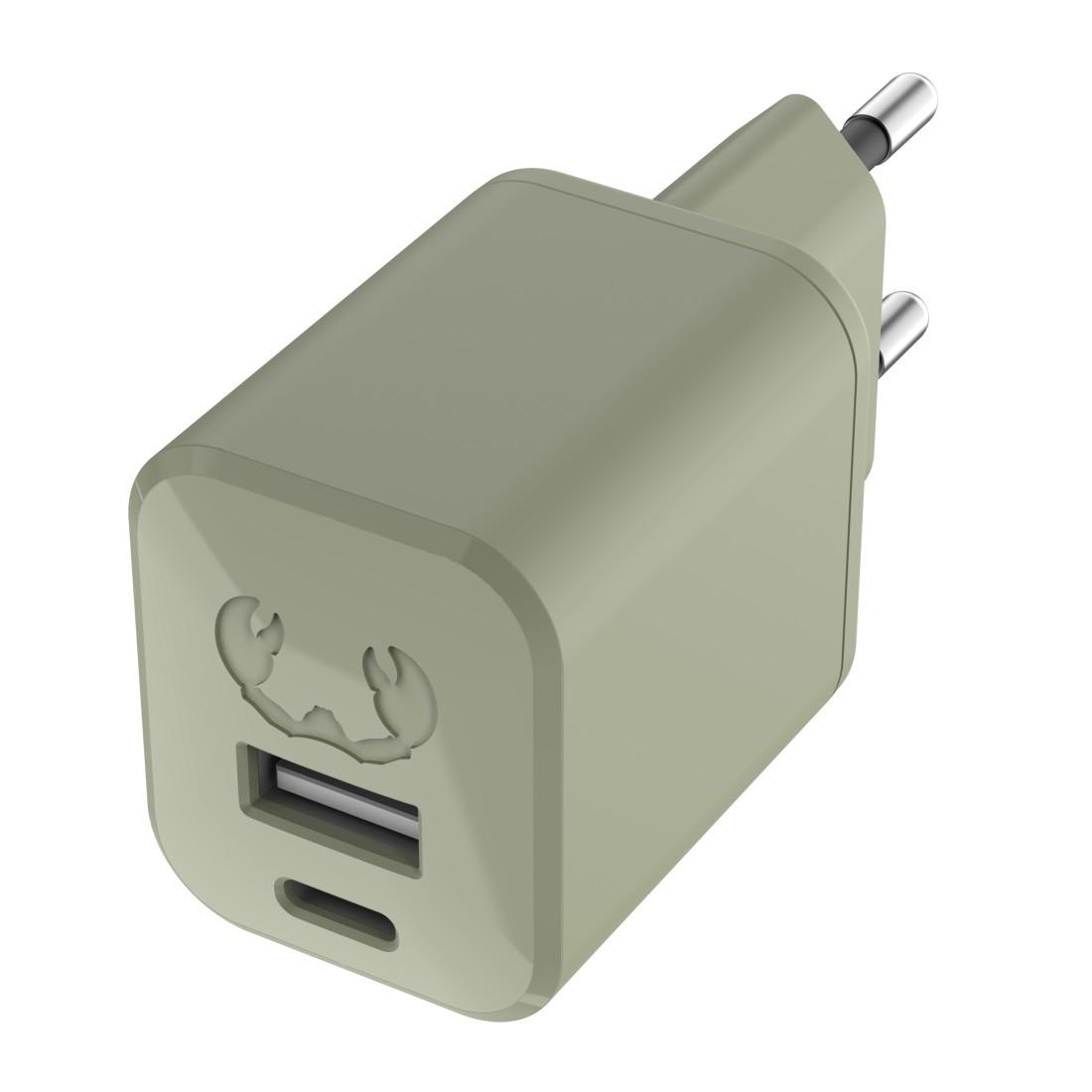Mini-Charger USB-C und USB-A, PD 30 W, Dried Green (00220317)
