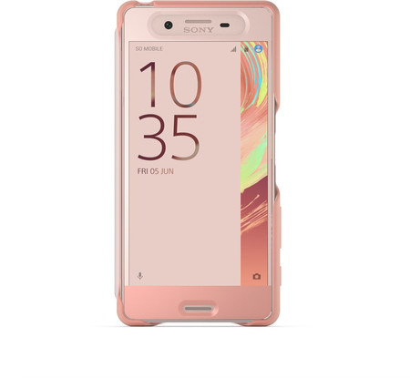 Smart Style Cover Touch SCR50 für Xperia X rosegold