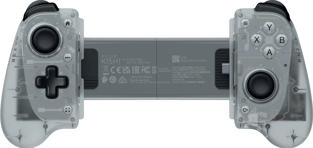 Kishi V3 Fullsize-USB-C-Controller für iPhone & Android, Phantom White