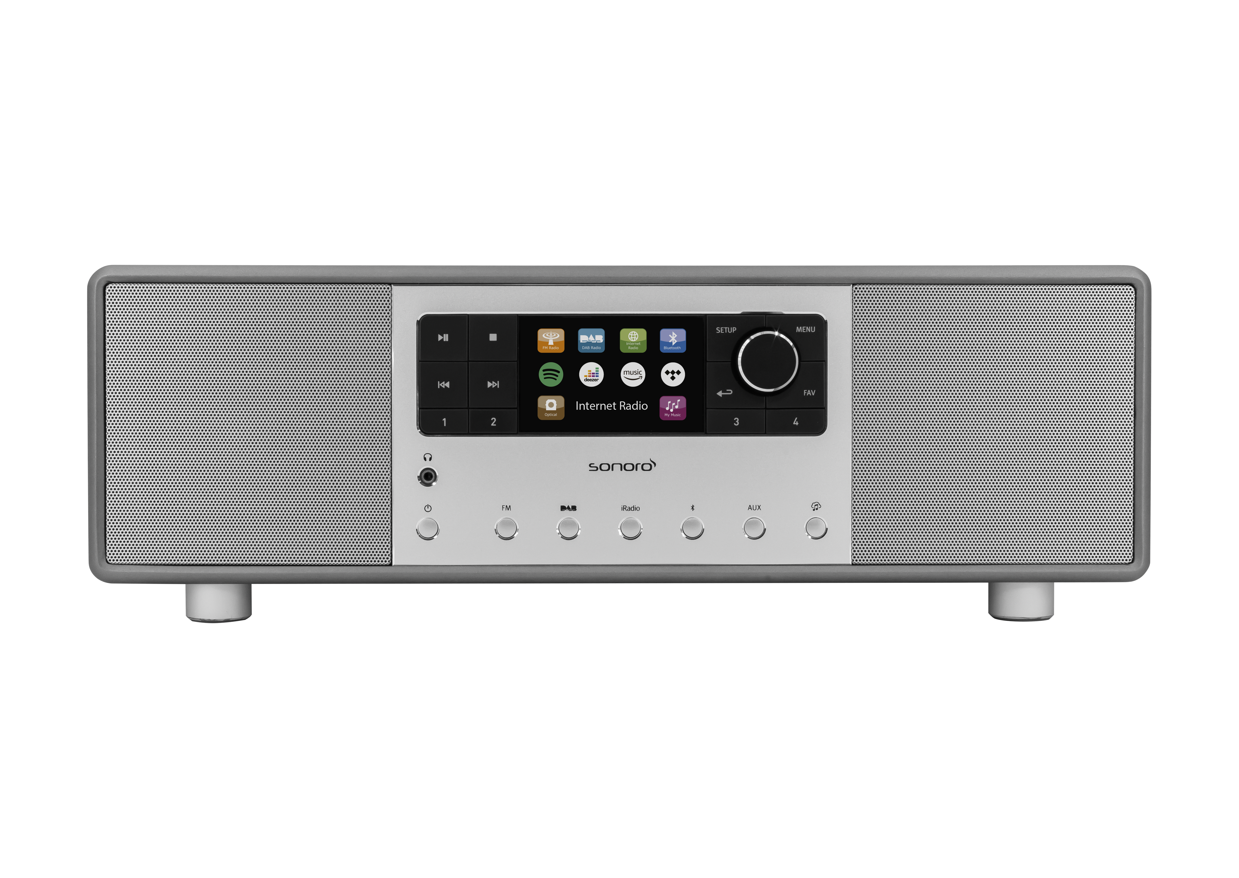 Primus matt graphit DAB+ Internetradio