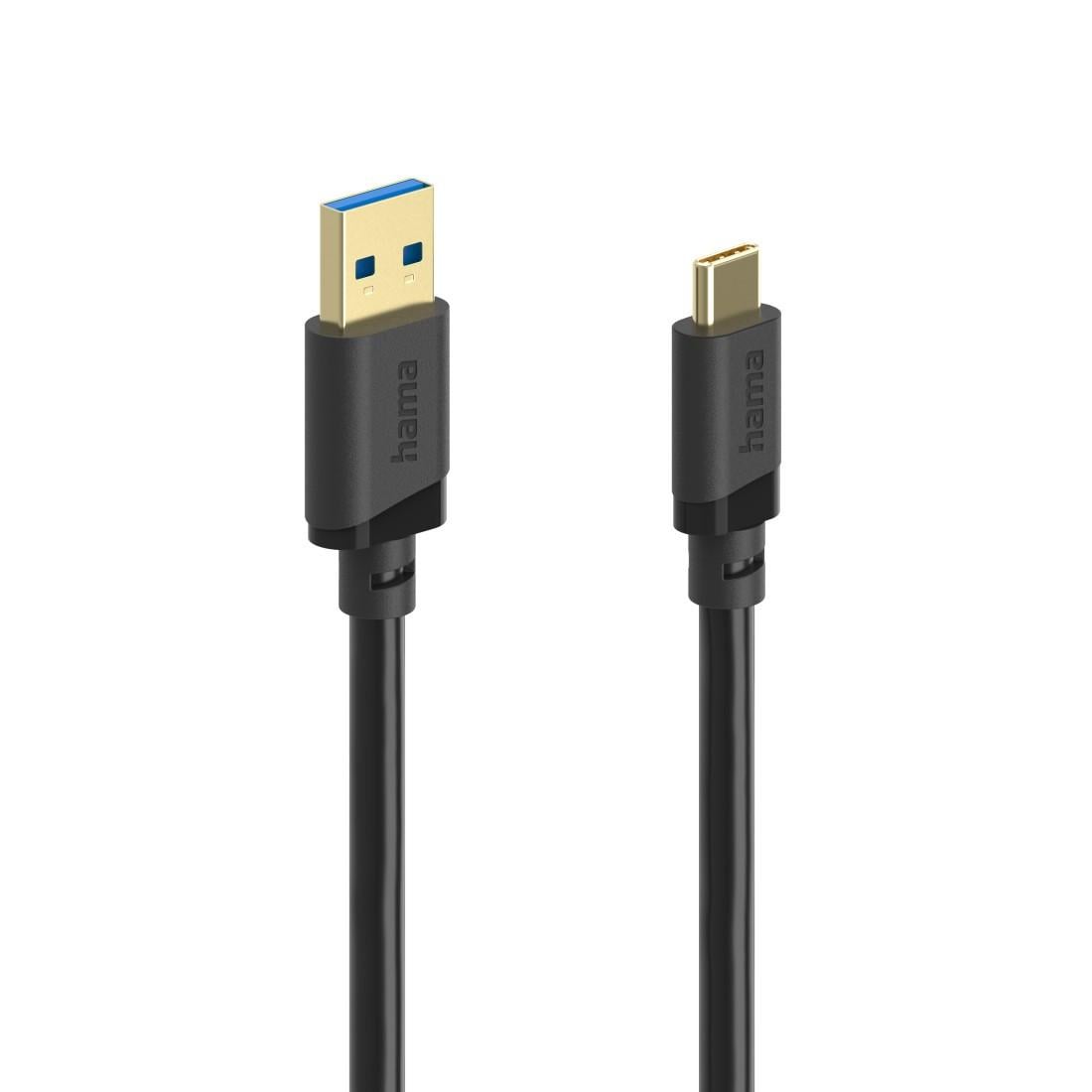 USB-Kabel, USB-A-Stecker - USB-C-Stecker, USB 3.2 Gen1, 5 Gbit/s, 3 m (00202007)