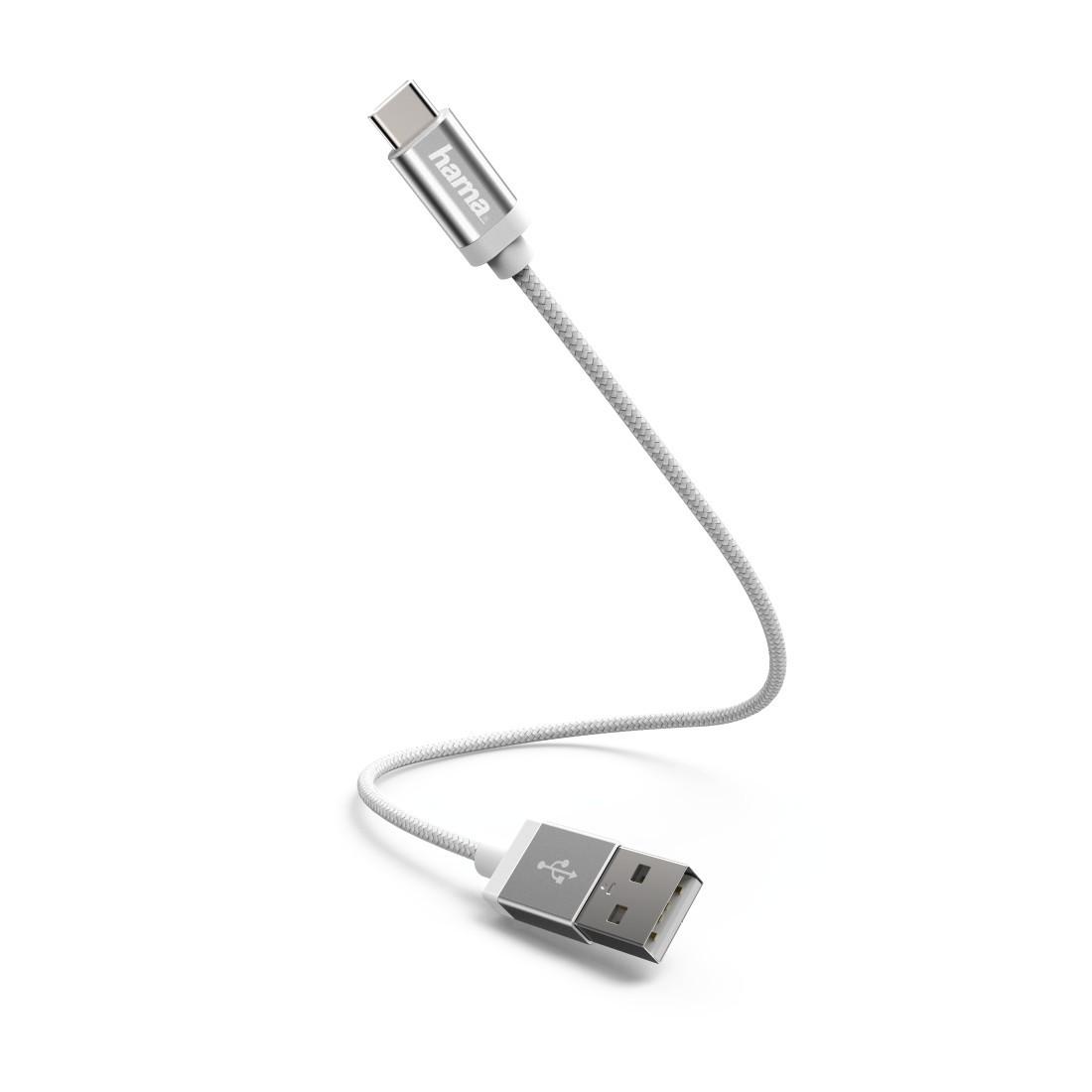 Lade-/Datenkabel, USB Type-C, 0,2 m, Weiß (00178284)