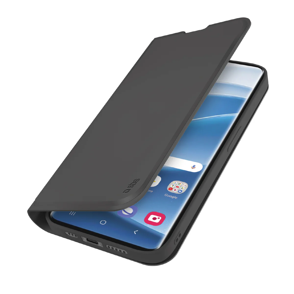 Klapphülle mit Ständer und Soft-Touch-Oberfläche für das Xiaomi Redmi Note 14 Pro, Schwarz