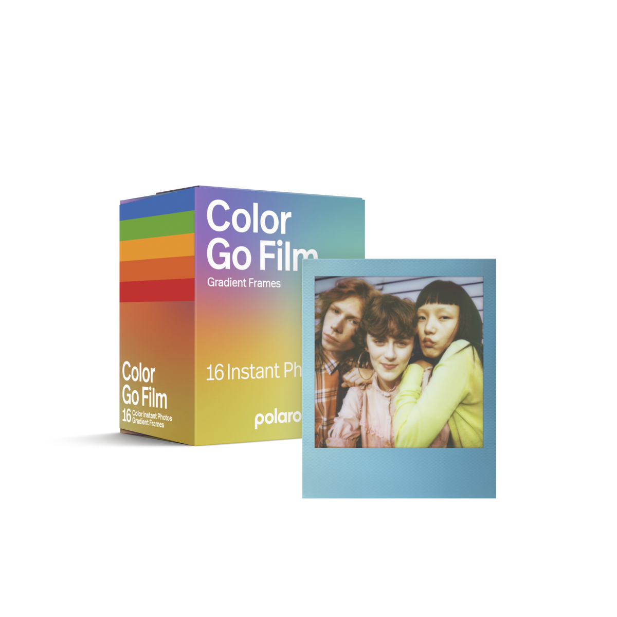 Go Film Pack 2x8 Gradient Frame | 16 Instant Photos | Special Edition Sofortbildkamera-Filme
