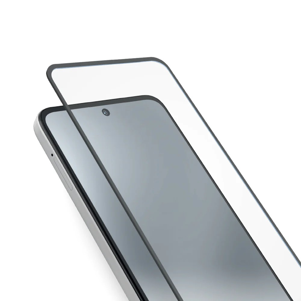 Glas Displayschutz Full Cover für Motorola G77, Schwarz Schutzglas