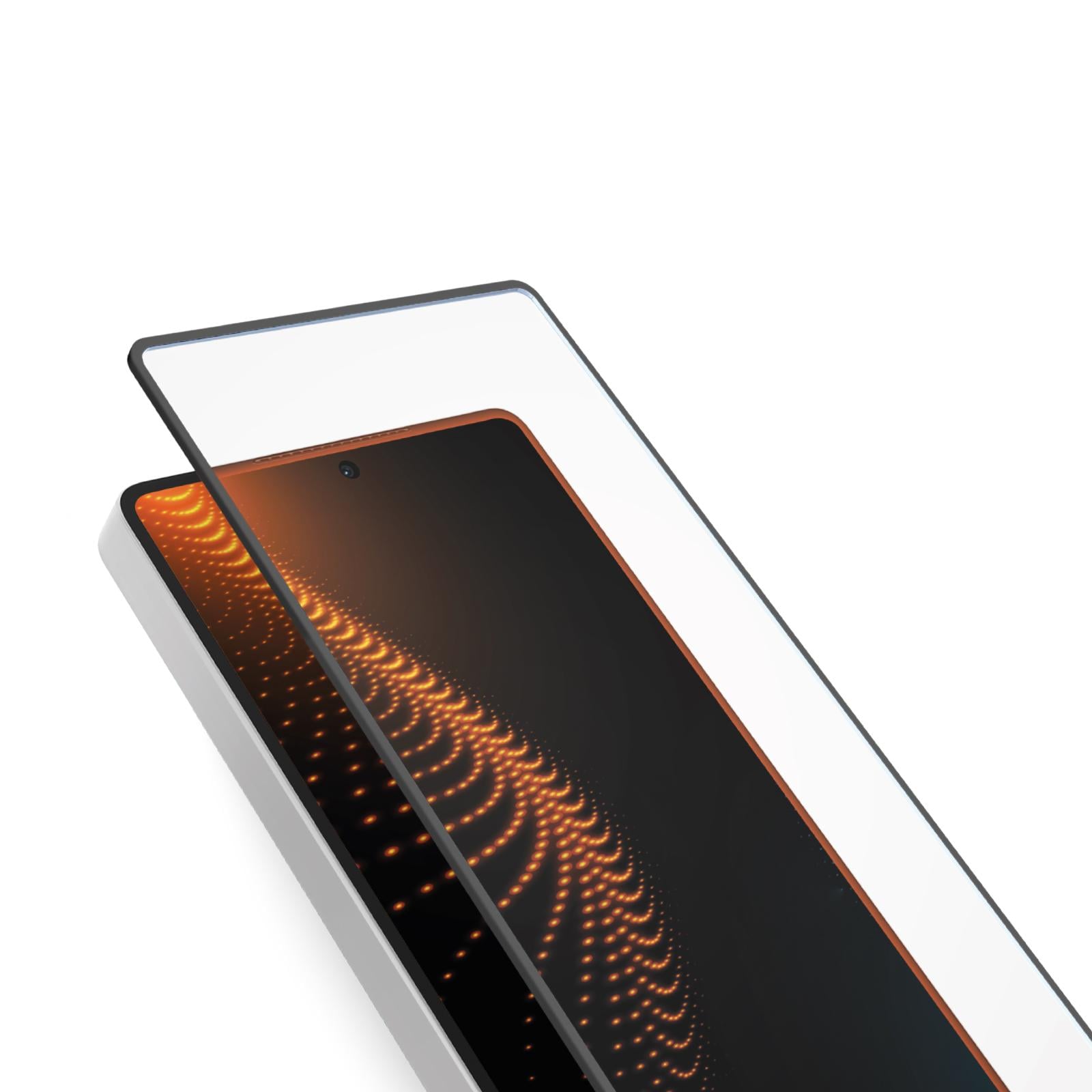 Ultra-widerstandsfähiges Schutzglas für Samsung S25 Ultra mit D3O-Technologie und Applikator, Schwarz