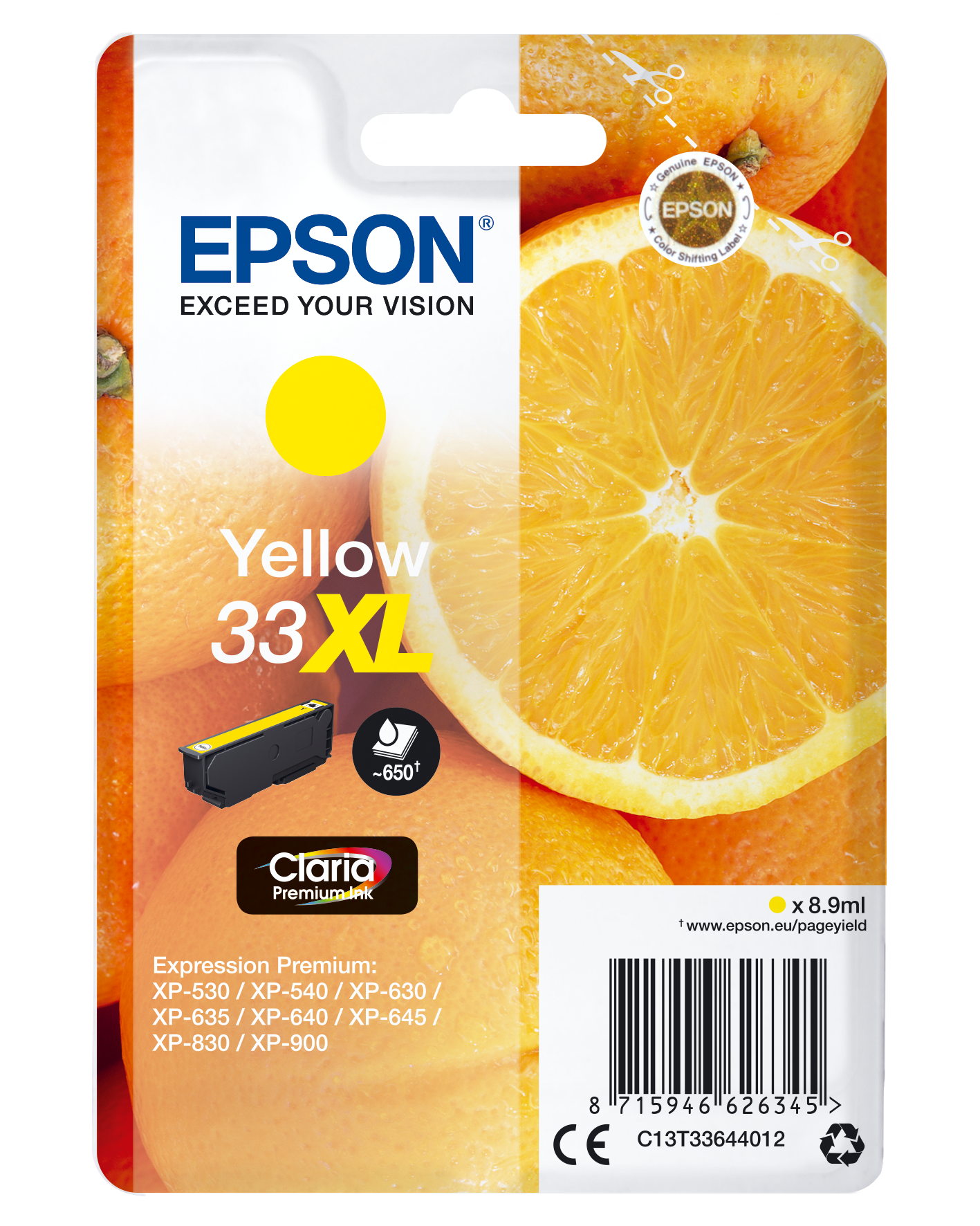 C13T33624012 Orange XL gelb Druckerpatrone