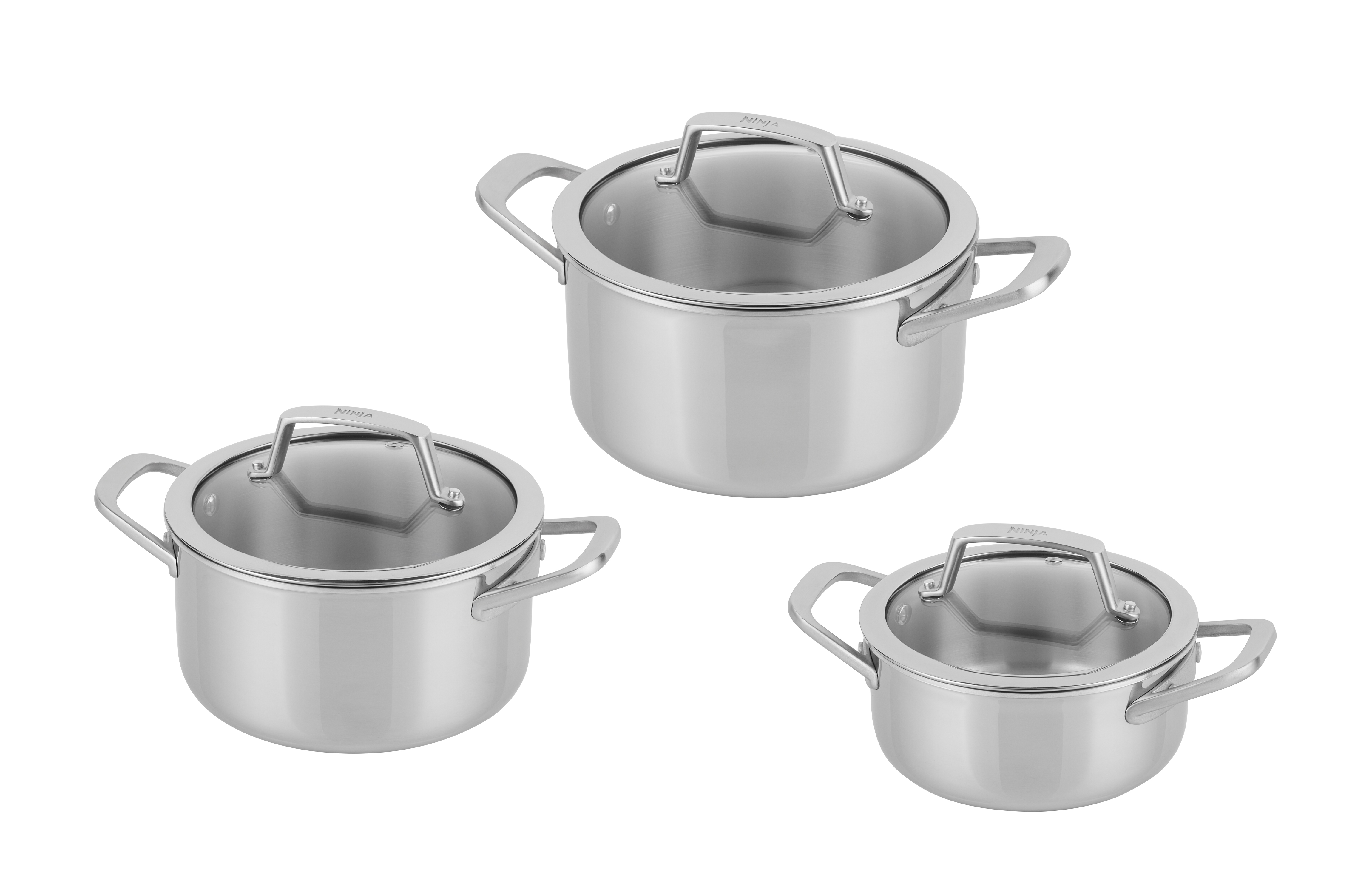 C93000DE EverClad Set 3tlg. Edelstahl Kochgeschirrset