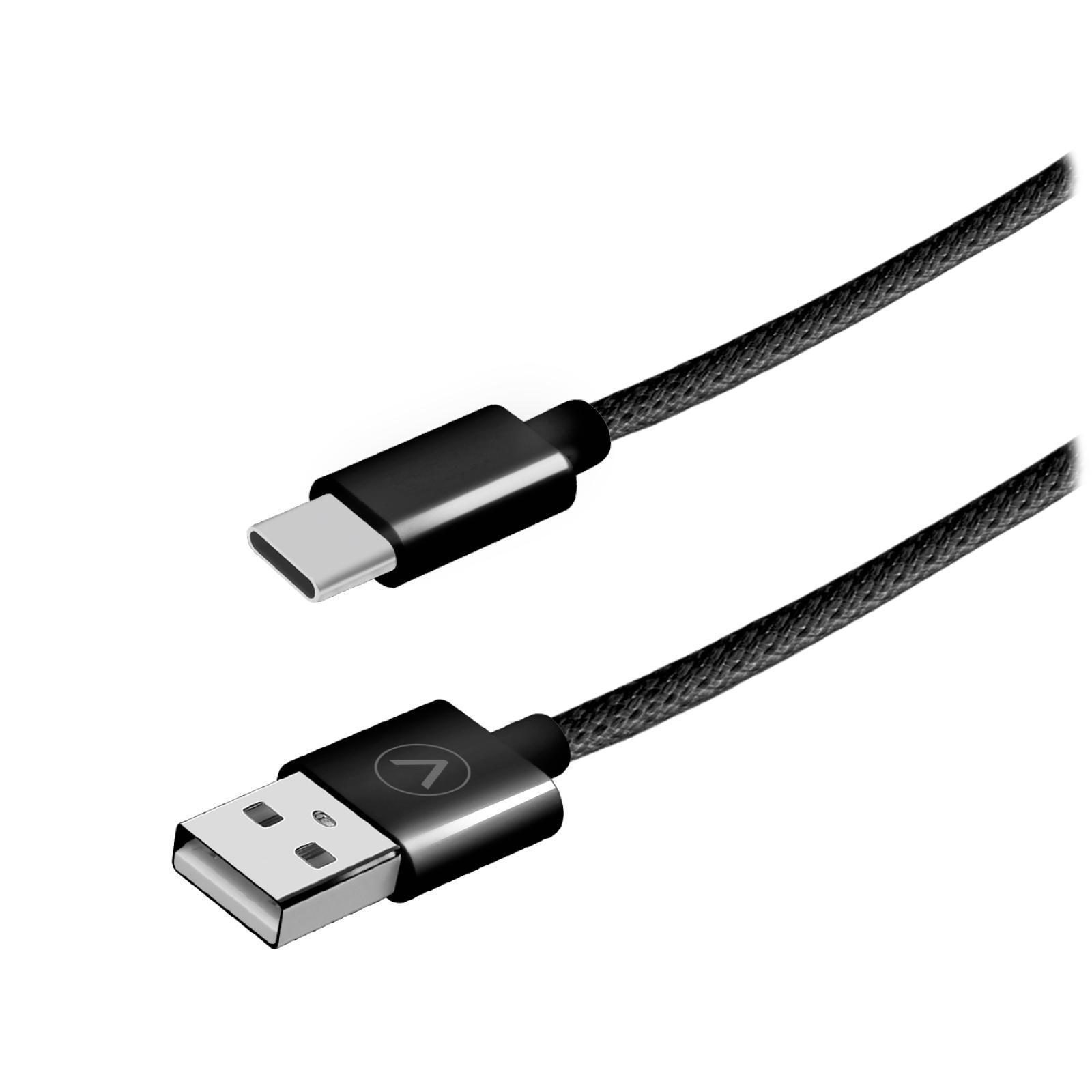 USB-A/USB-C-Kabel, 1,5m, schwarz