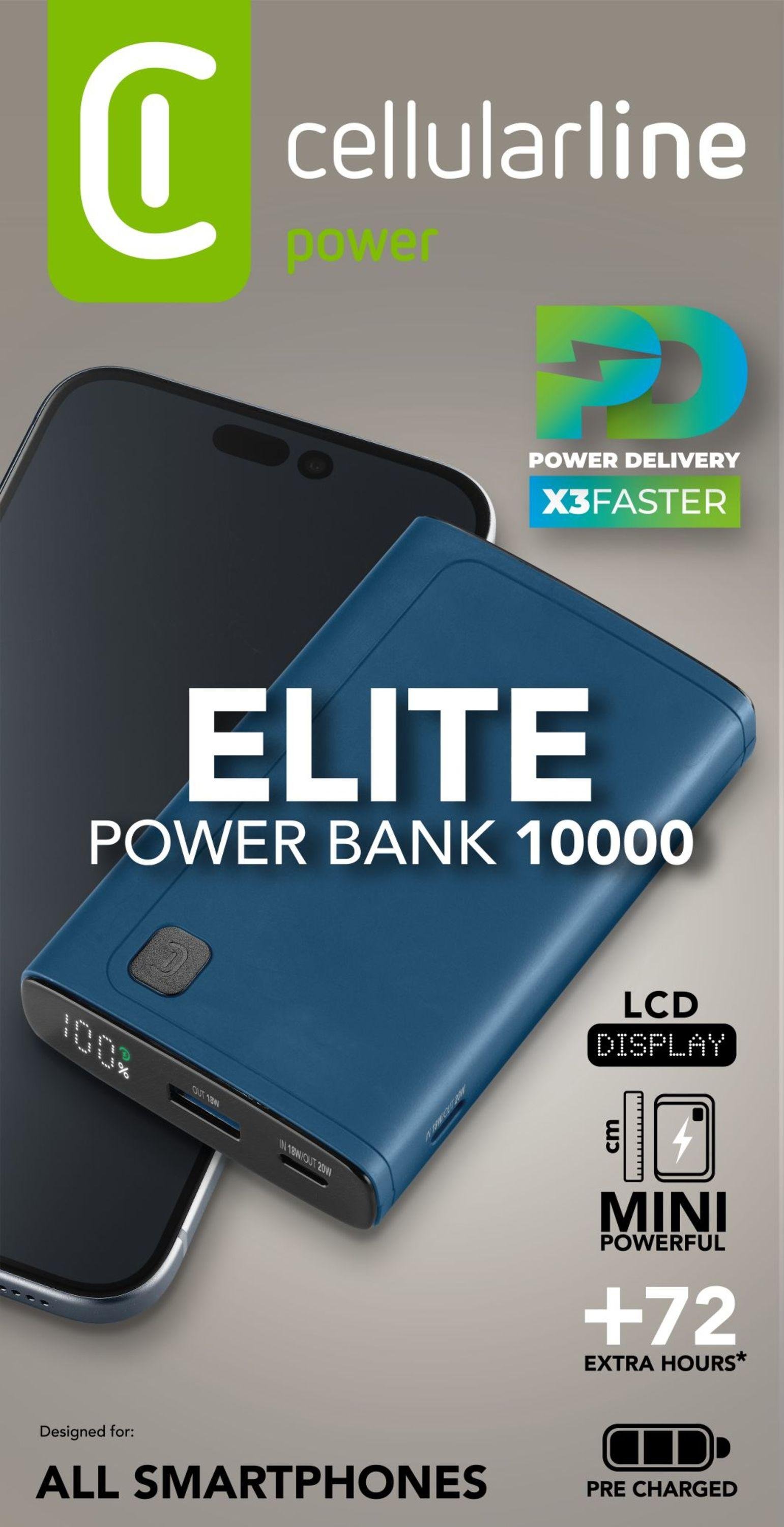 Power Bank Elite 10000 PD Blue (60984)