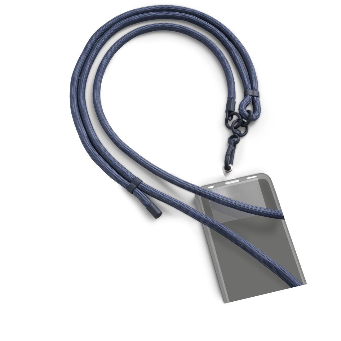 Handyband zum Umhängen, universal, verstellbar, Karabiner, 2 m, Blau (00135286)