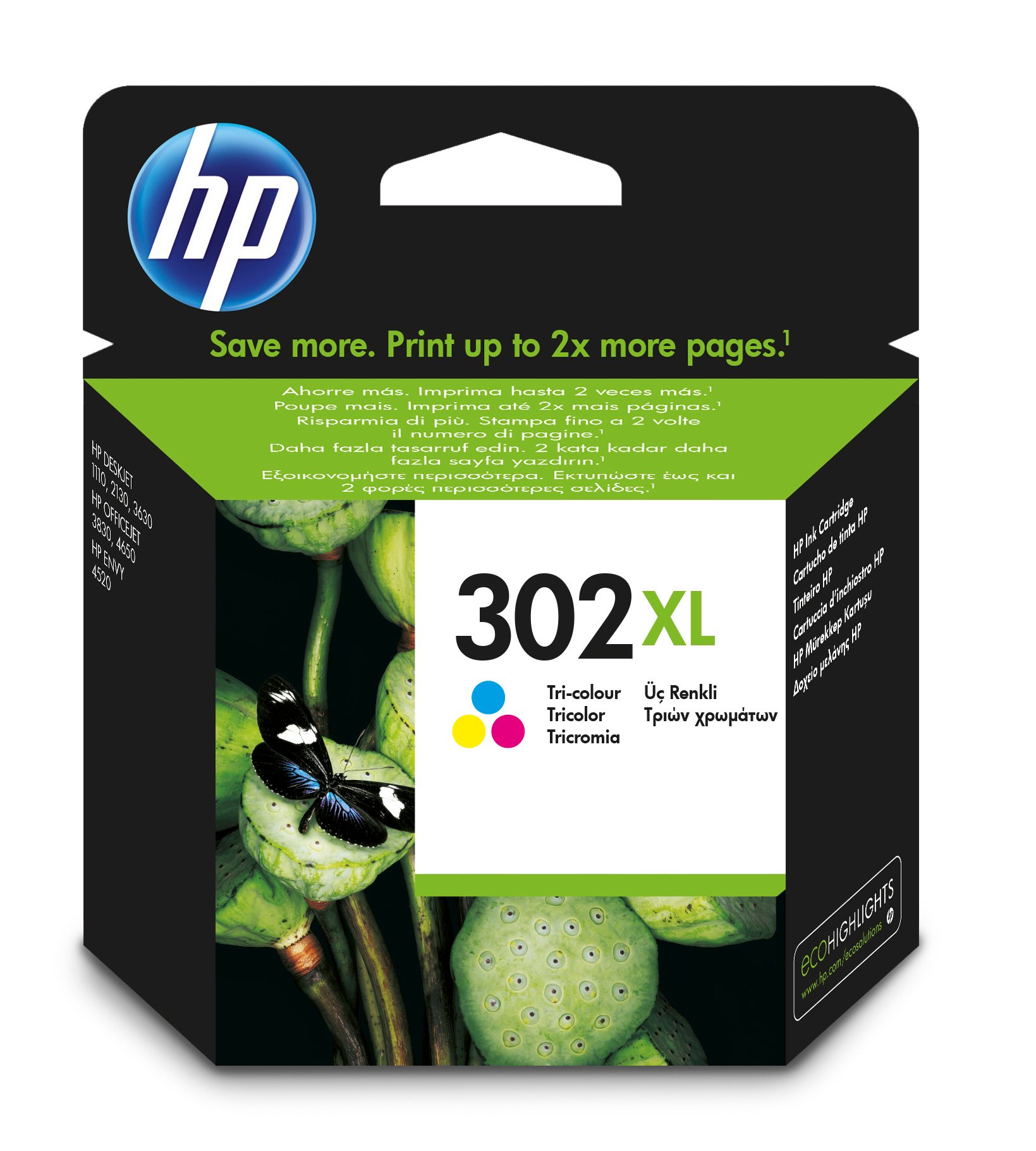 302 XL cyan/magenta/gelb (F6U67AE) Druckerpatrone