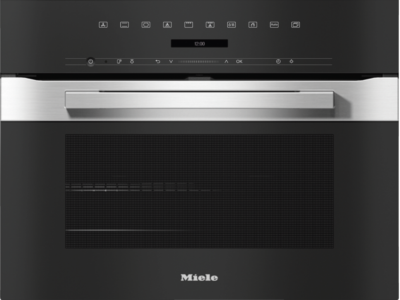 H 7244 BP Kompakt-Backofen Edelstahl/CleanSteel