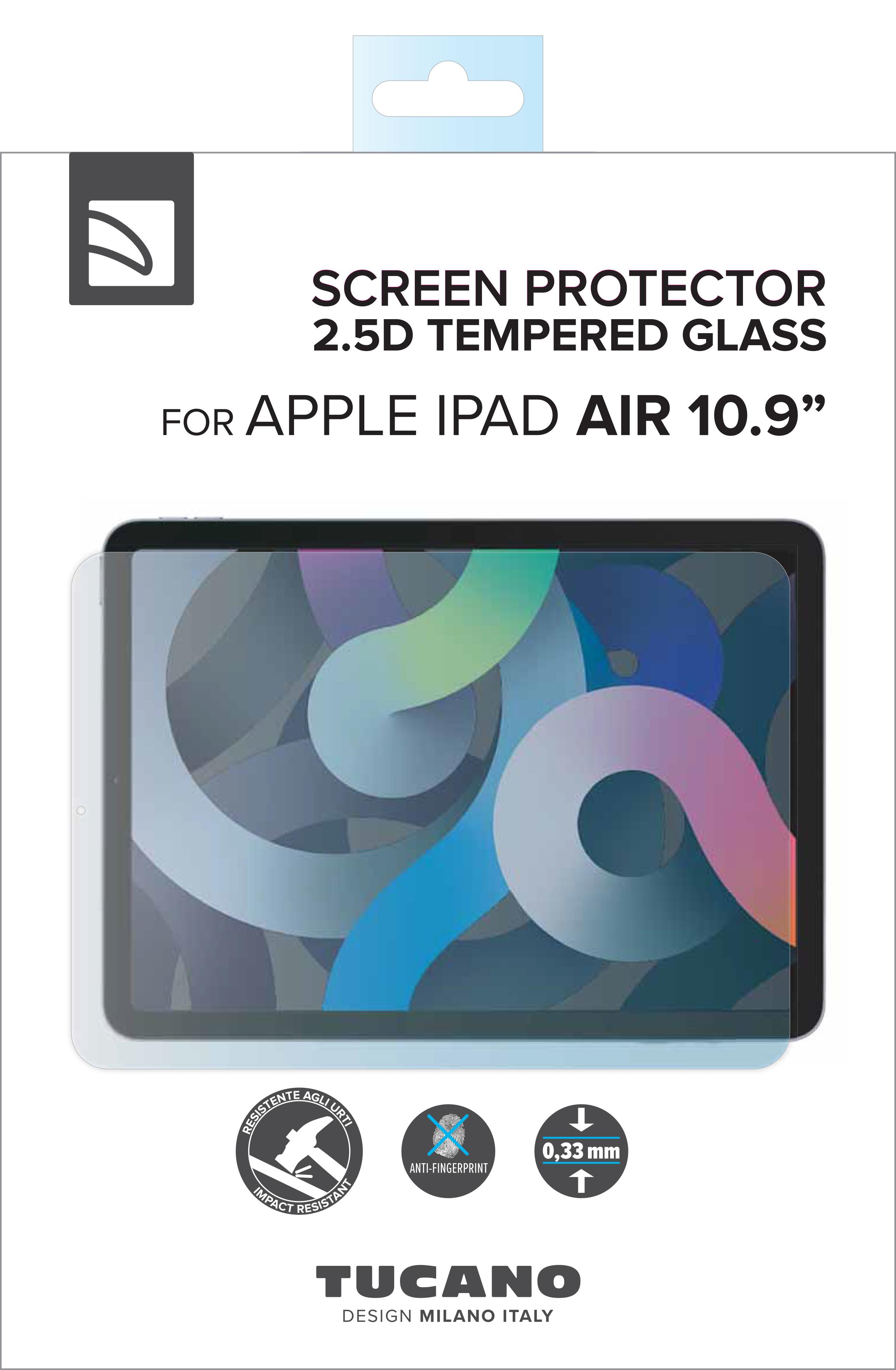 Tucano Displayschutzglas für Apple iPad Air 10.9, iPad Pro 11'' (62337)