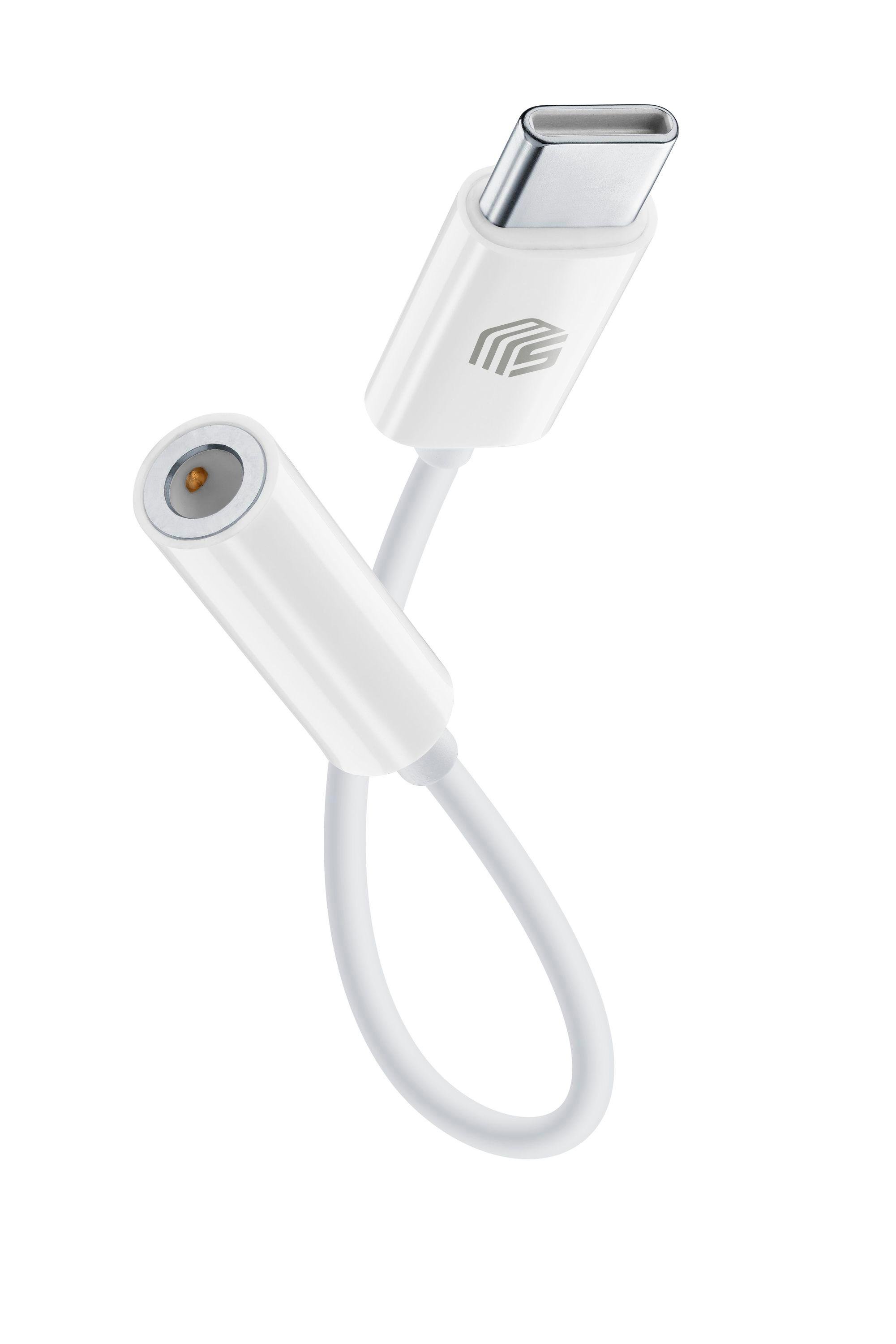 Audio Adapter Kabel Typ-C zu 3,5mm Klinkenanschluss White (60743)