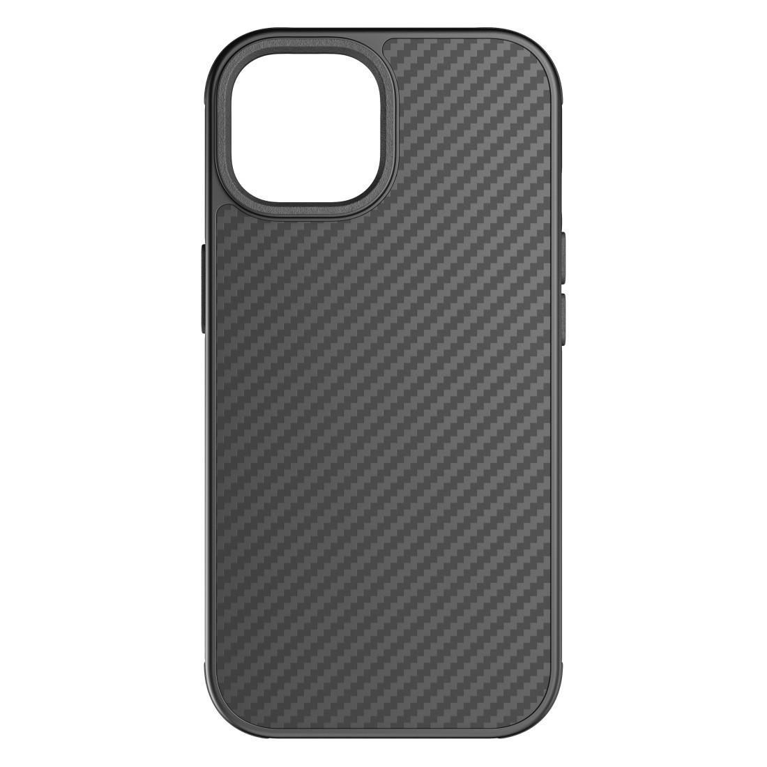 Cover "Robust Carbon" für Apple iPhone 15, Schwarz (00221258) Handyhülle
