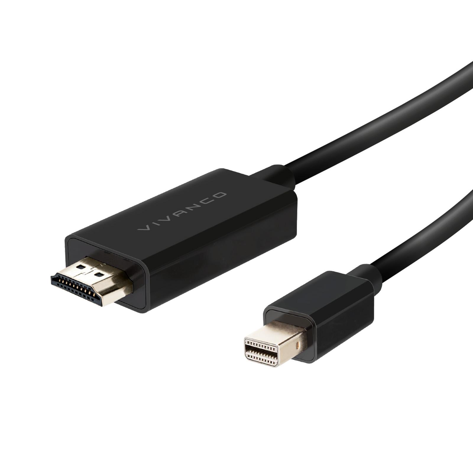 HDMI/Mini DisplayPort-Kabel, M-M, 1,5 m, schwarz