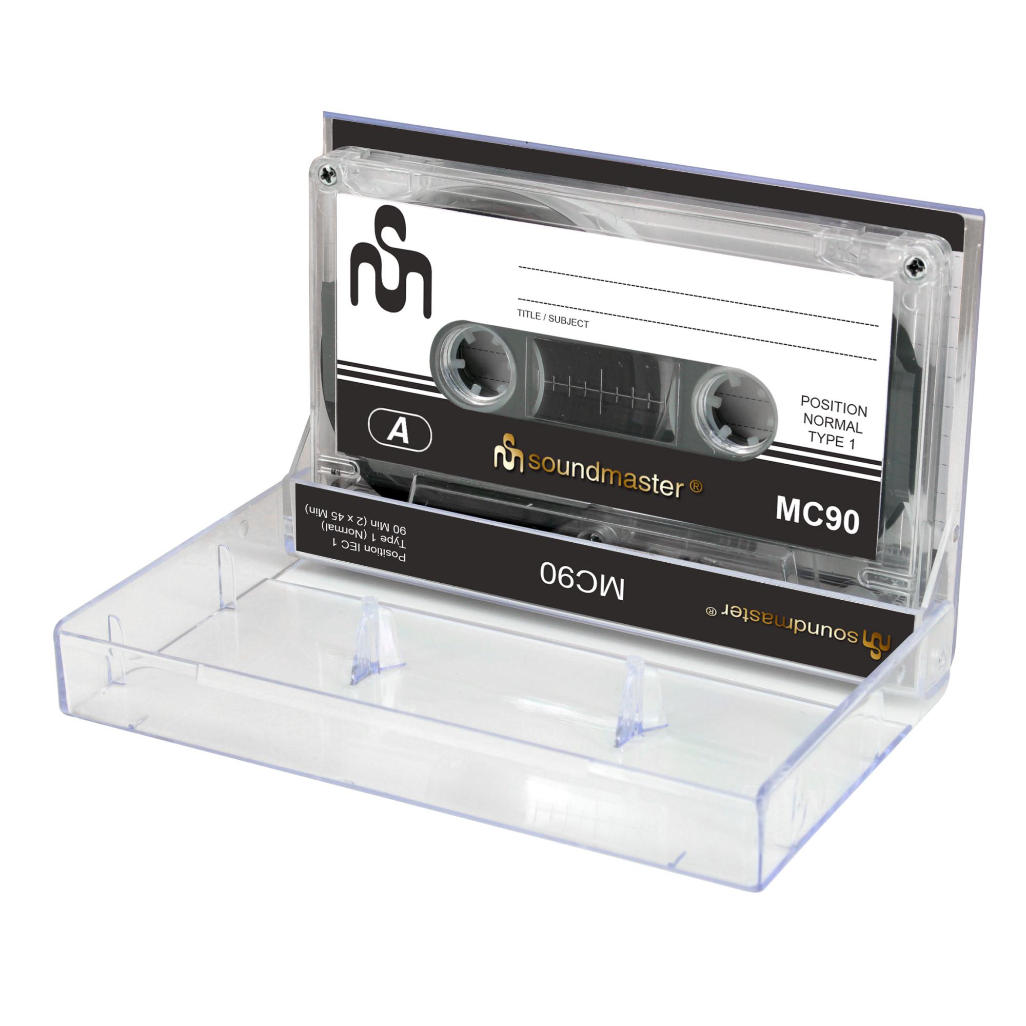 MC905P Transparent Leerkassetten 5er Pack