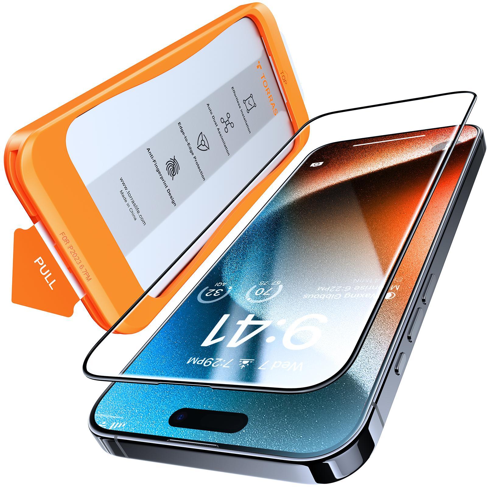Install Master für iphone 15 Pro Max Clear Schutzglas