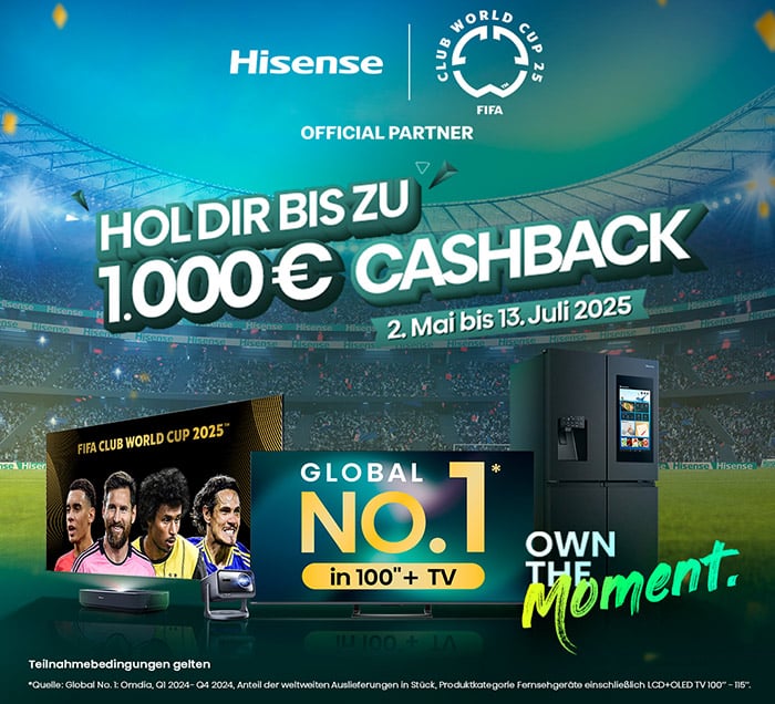 Hisense FIFA Cashback Kampagne