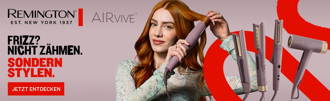 emington AIRVIVE Stylinggeräte für glattes Haar und weniger Frizz.