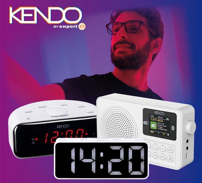 KENDO Portable Radio & Wecker