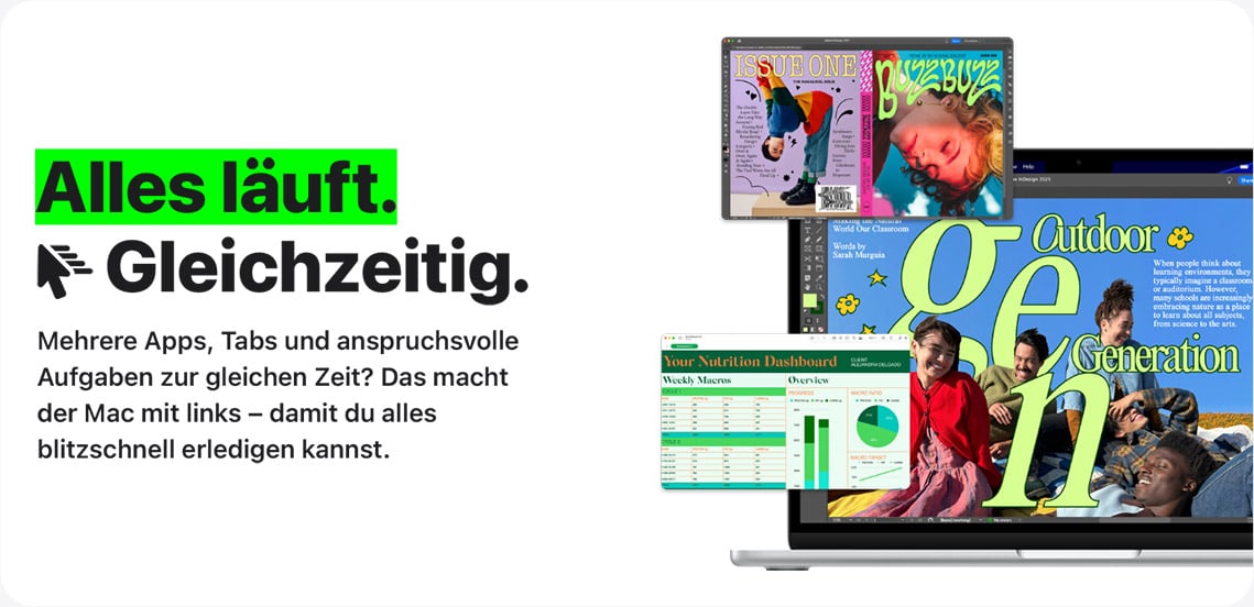 Alles läuft. Gleichzeitig.