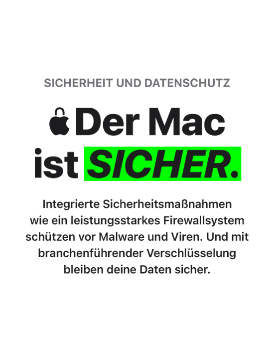 Der Mac ist sicher