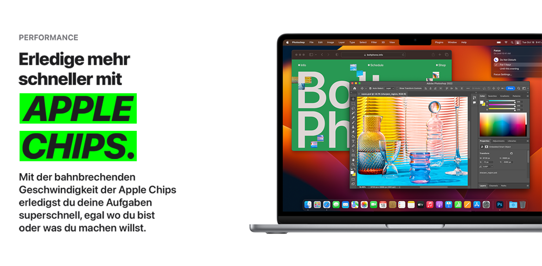Erledig mehr schneller mit Apple Chips