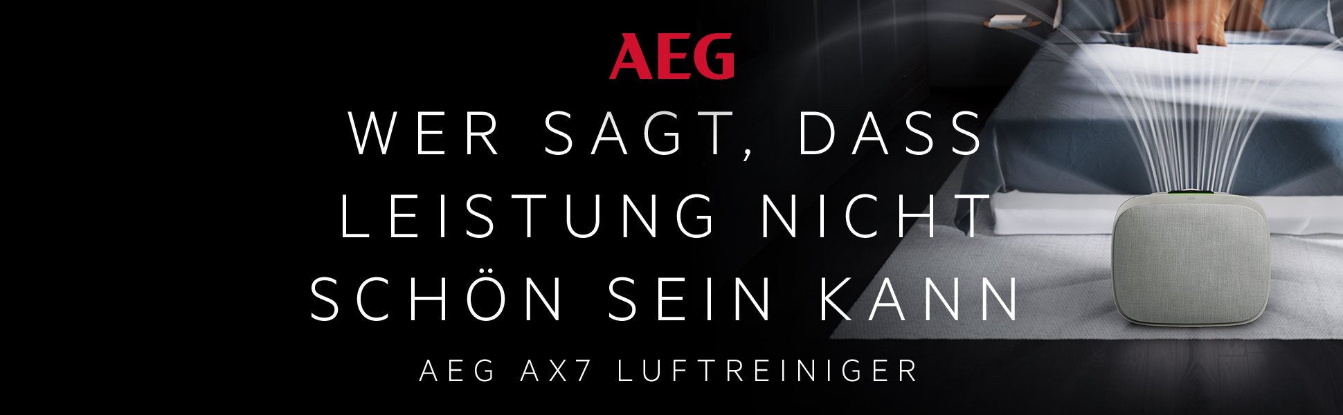 AEG | Wer sagt, dass Leistung nicht schön sein kann - AEG AX7 Luftreiniger