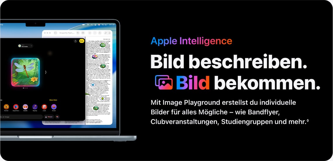 Bild beschreiben. Bild bekommen.
